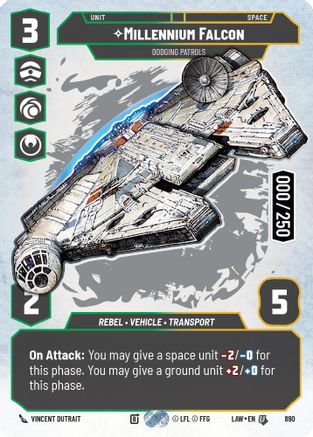 Millennium Falcon - Dodging Patrols (Serialized) (890) [A Lawless Time] Foil