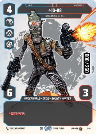 IG-88 - Programmed to Kill (Serialized) (899) [A Lawless Time] Foil