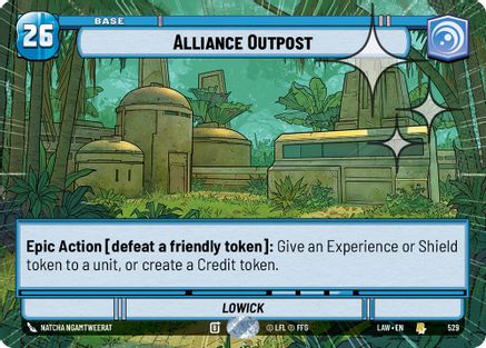 Alliance Outpost (Hyperspace Foil) (529) [A Lawless Time] Foil