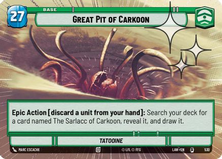 Great Pit of Carkoon (Hyperspace Foil) (530) [A Lawless Time] Foil
