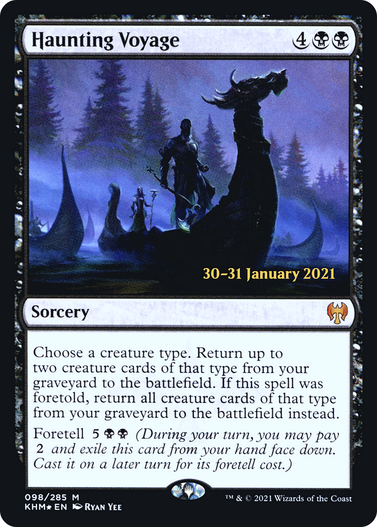 Haunting Voyage (PRE-98S) [Kaldheim Promos] Foil