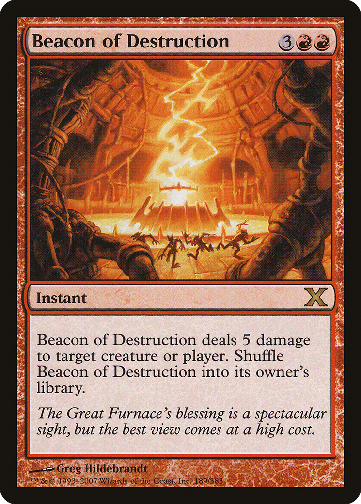 Beacon of Destruction (10E-189) [Tenth Edition] Foil