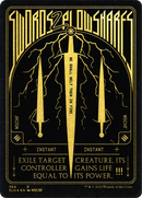 Swords to Plowshares (Foil Etched) (Gold) (SLD-364) [Secret Lair Drop] Foil