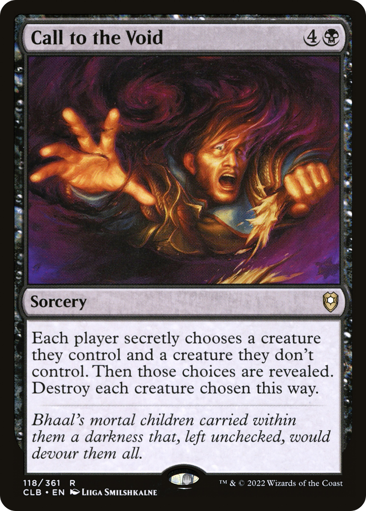 Call to the Void (CLB-118) [Commander Legends: Battle for Baldur's Gate] Foil