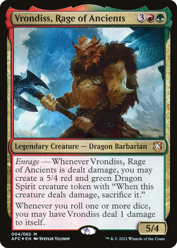Vrondiss, Rage of Ancients (AFC-004) [Forgotten Realms Commander] Foil