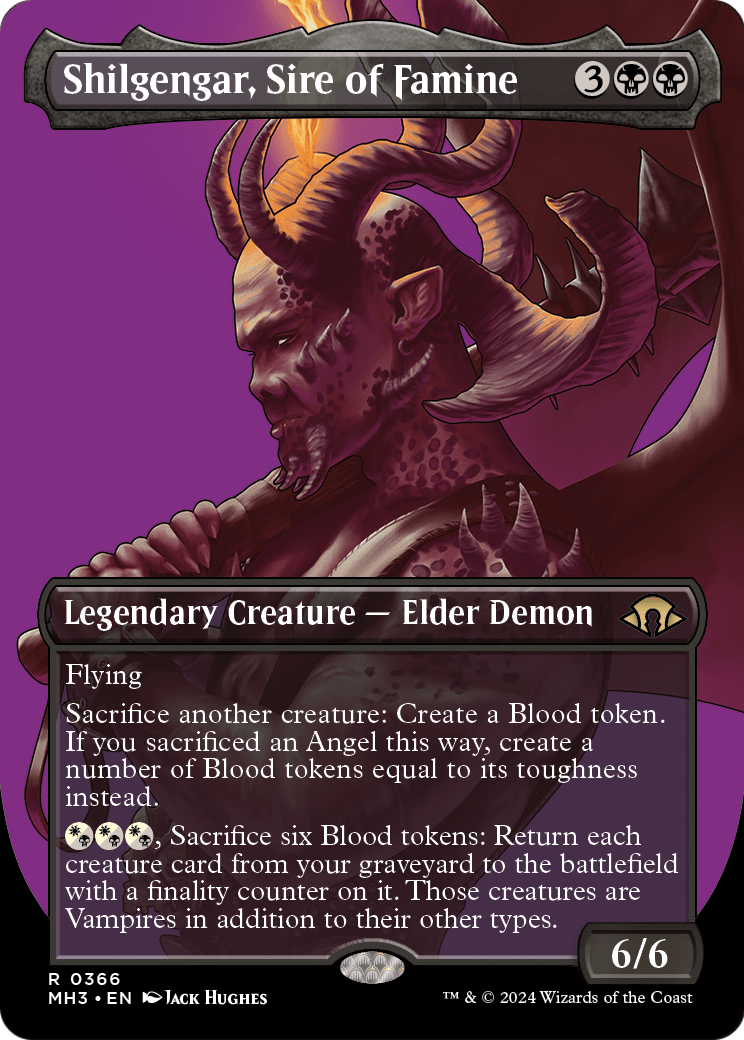 Shilgengar, Sire of Famine (Borderless) (MH3-366) [Modern Horizons 3]