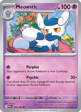 Meowstic 34 - [ME03 Perfect Order] Reverse Holofoil