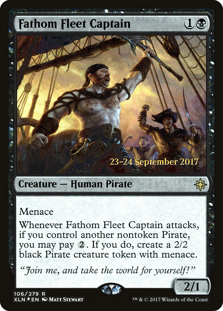 Fathom Fleet Captain (PRE-106S) [Ixalan Promos] Foil