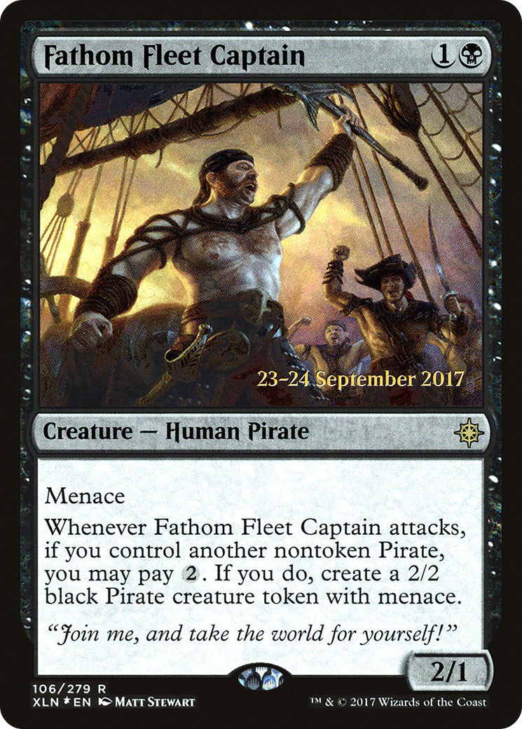 Fathom Fleet Captain (PRE-106S) [Ixalan Promos] Foil