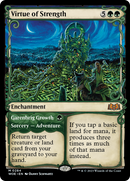 Virtue of Strength // Garenbrig Growth (WOE-284) [Wilds of Eldraine]: (Showcase)