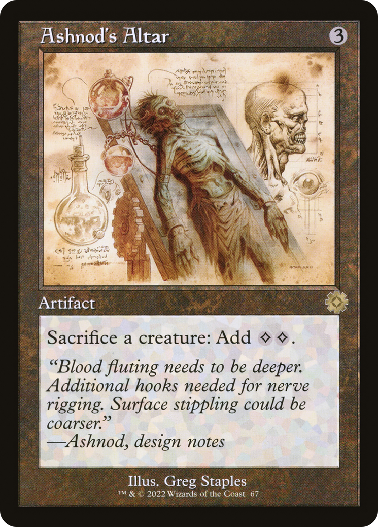 Ashnod's Altar (Schematic) (BRR-067) [The Brothers' War Retro Artifacts]