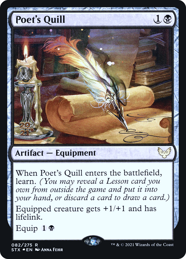 Poet's Quill (PRE-82S) [Strixhaven: School of Mages Promos] Foil