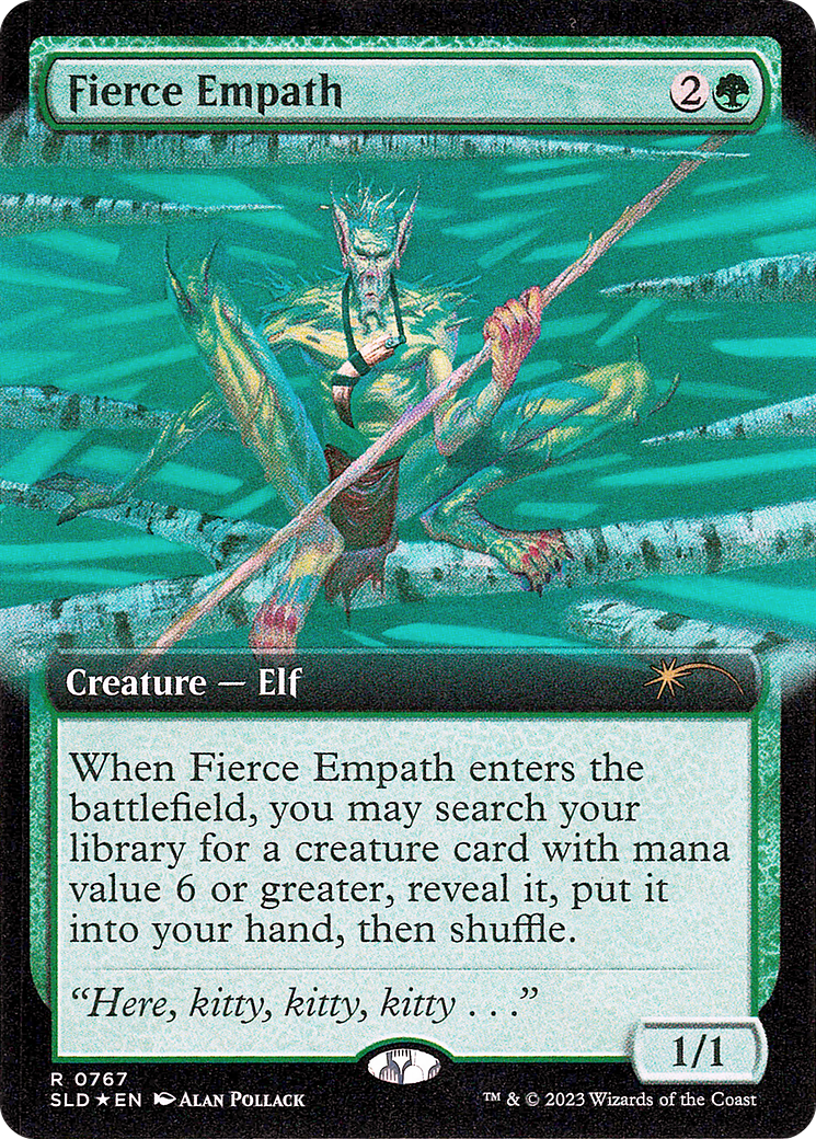 Fierce Empath (SLD-767) [Secret Lair Drop]: (Extended Art) Foil