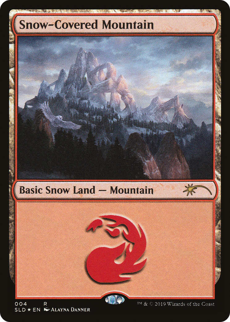 Snow-Covered Mountain (SLD-004) [Secret Lair Drop] Foil