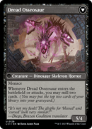 Visage of Dread // Dread Osseosaur (LCI-129) [The Lost Caverns of Ixalan]