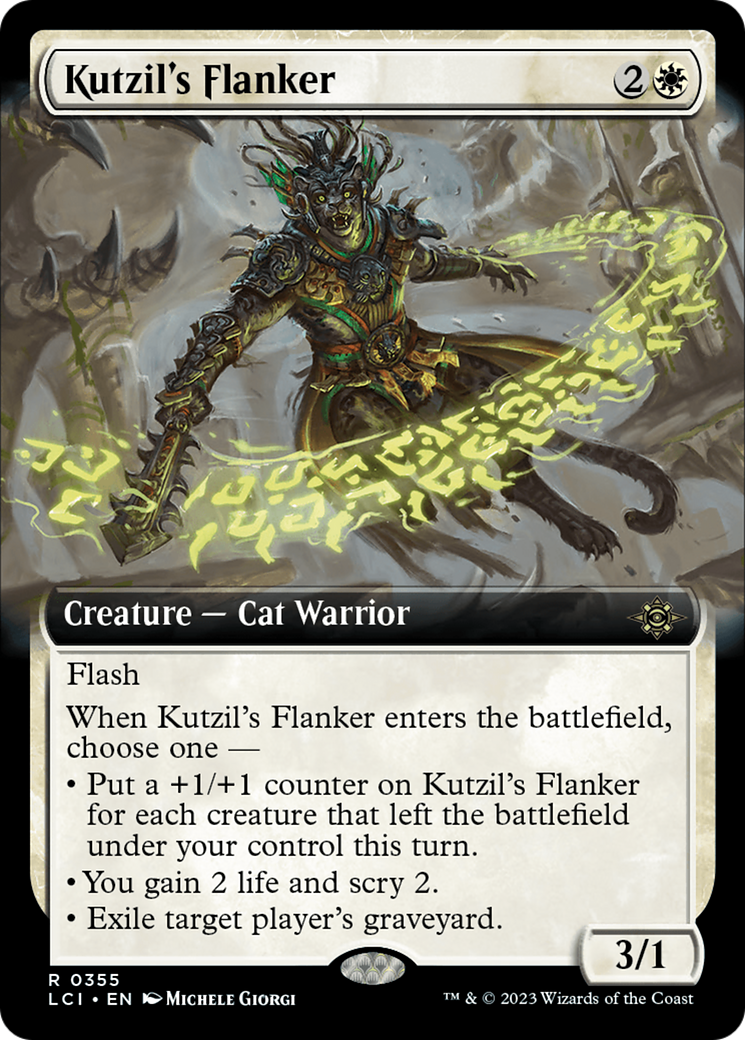 Kutzil's Flanker (LCI-355) [The Lost Caverns of Ixalan]: (Extended Art) Foil