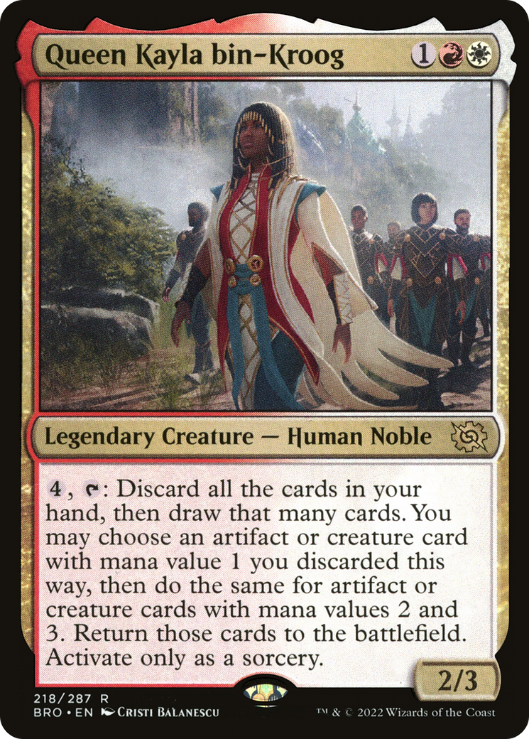 Queen Kayla bin-Kroog (BRO-218) [The Brothers' War] Foil