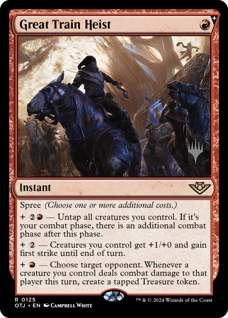 Great Train Heist (PPOTJ-125) [Promo Pack: Outlaws of Thunder Junction Promos] Foil