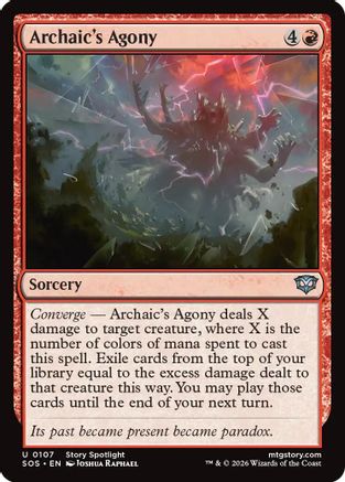 Archaic's Agony (SOS-107) [Secrets of Strixhaven]