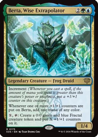 Berta, Wise Extrapolator (SOS-175) [Secrets of Strixhaven] Foil