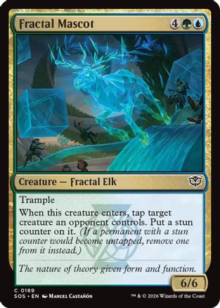 Fractal Mascot (SOS-189) [Secrets of Strixhaven] Foil