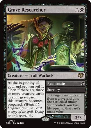 Grave Researcher (SOS-085) [Secrets of Strixhaven] Foil