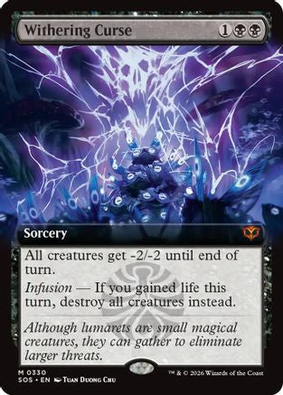 Withering Curse (Extended Art) (SOS-330) [Secrets of Strixhaven]