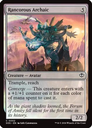 Rancorous Archaic (SOS-002) [Secrets of Strixhaven] Foil