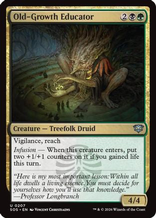 Old-Growth Educator (SOS-207) [Secrets of Strixhaven] Foil