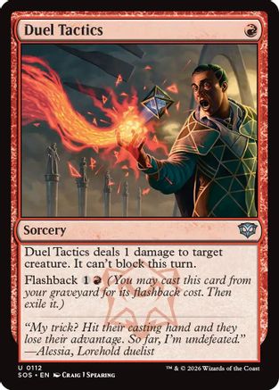 Duel Tactics (SOS-112) [Secrets of Strixhaven] Foil
