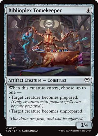 Biblioplex Tomekeeper (SOS-247) [Secrets of Strixhaven]
