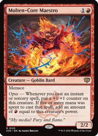 Molten-Core Maestro (SOS-125) [Secrets of Strixhaven] Foil
