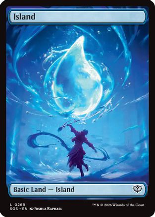 Island (0268) (SOS-268) [Secrets of Strixhaven] Foil