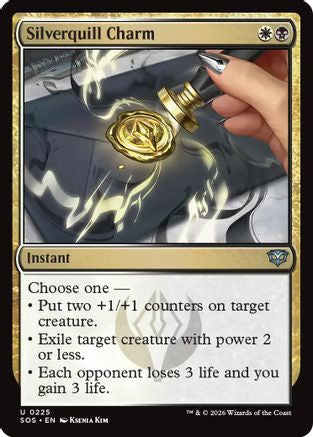 Silverquill Charm (SOS-225) [Secrets of Strixhaven]