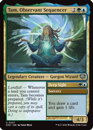 Tam, Observant Sequencer (SOS-237) [Secrets of Strixhaven]