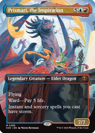 Prismari, the Inspiration (Borderless) (SOS-285) [Secrets of Strixhaven] Foil