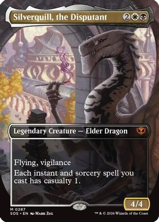 Silverquill, the Disputant (Borderless) (SOS-287) [Secrets of Strixhaven]