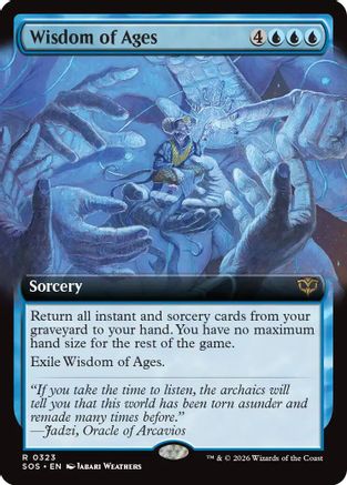 Wisdom of Ages (Extended Art) (SOS-323) [Secrets of Strixhaven]