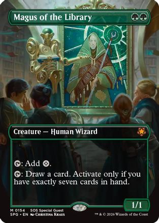 Magus of the Library (Borderless) (SPG-154) [Special Guests] Foil