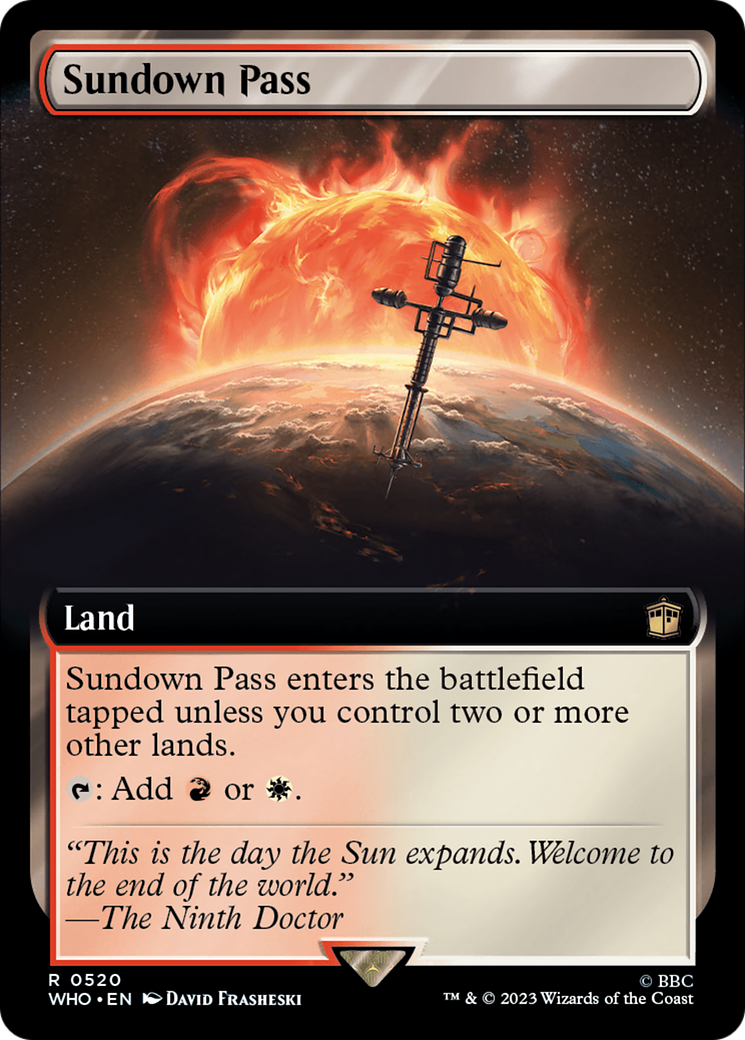 Sundown Pass (WHO-520) [Doctor Who]: (Extended Art) Foil