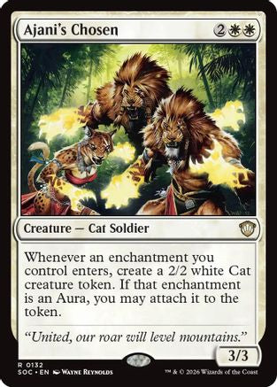 Ajani's Chosen (SOC-132) [Commander: Secrets of Strixhaven]