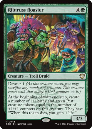 Ribtruss Roaster (SOC-043) [Commander: Secrets of Strixhaven]