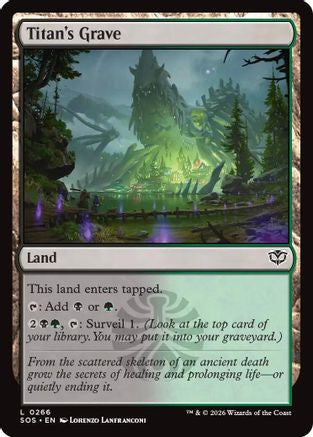 Titan's Grave (SOS-266) [Secrets of Strixhaven] Foil