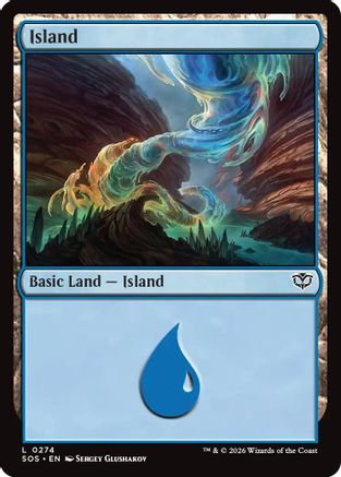 Island (0274) (SOS-274) [Secrets of Strixhaven] Foil