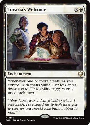 Tocasia's Welcome (SOC-181) [Commander: Secrets of Strixhaven]