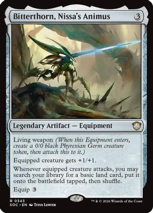 Bitterthorn, Nissa's Animus (SOC-343) [Commander: Secrets of Strixhaven]