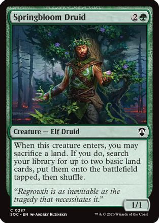 Springbloom Druid (SOC-287) [Commander: Secrets of Strixhaven]