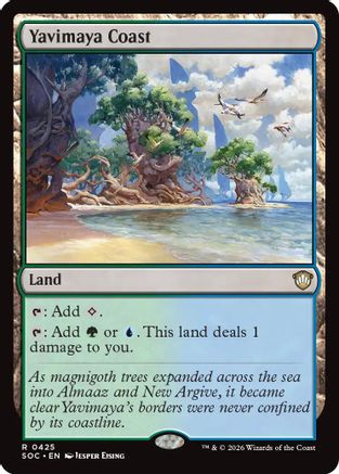 Yavimaya Coast (SOC-425) [Commander: Secrets of Strixhaven]