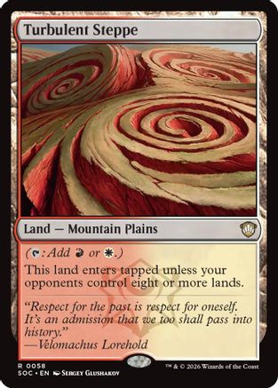 Turbulent Steppe (SOC-058) [Commander: Secrets of Strixhaven]