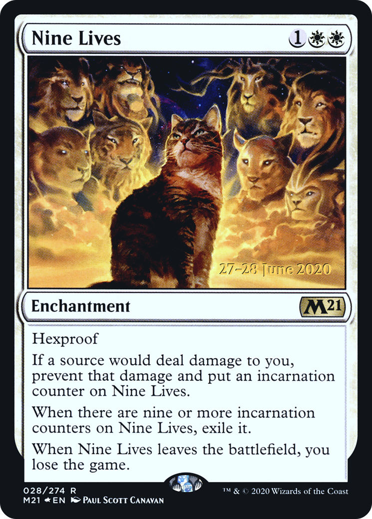 Nine Lives (PRE-28S) [Core Set 2021 Promos] Foil
